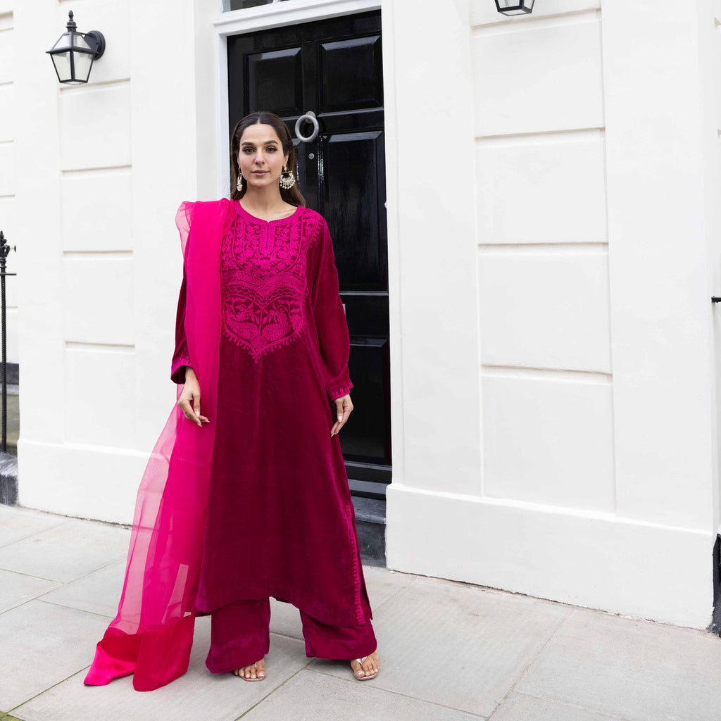 Fuchsia Pink 3 Piece