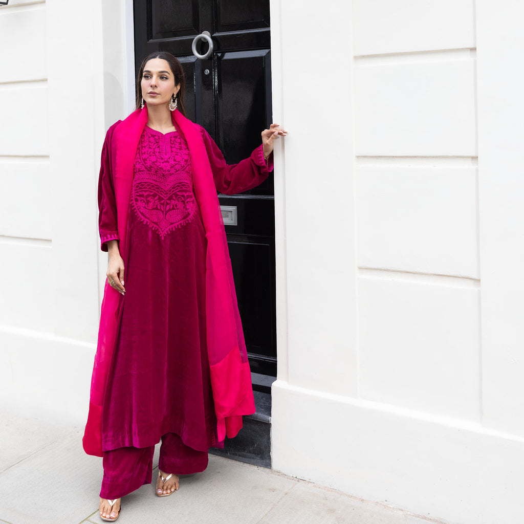 Fuchsia Pink 3 Piece