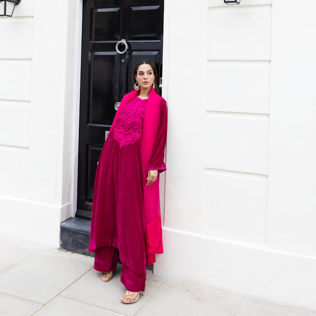 Fuchsia Pink 3 Piece