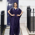 Royal Amethyst Velvet Kaftan